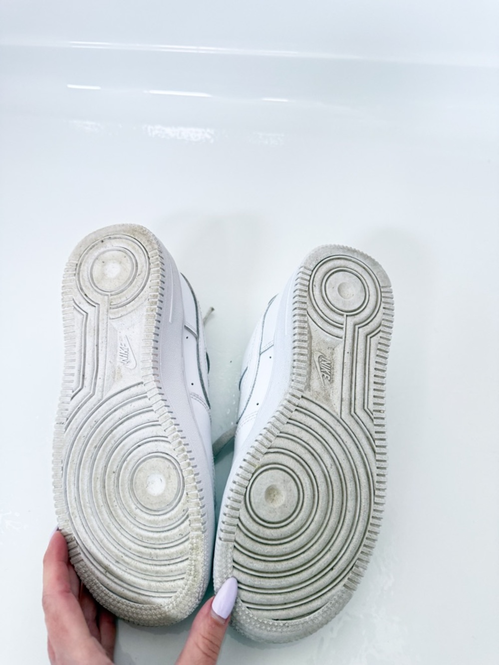 Nike Air Force 1 Kids 4Y White Sneakers | Classic Low Top | Good Condition - Picture 6 of 11